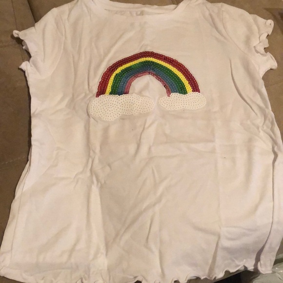 Girls rainbow shirt size 7/8 - Picture 1 of 1